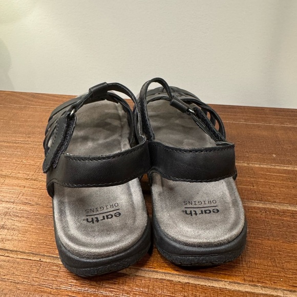 Earth Origins Black‎ Strappy Sandals Women’s 6.5 - Picture 4 of 8